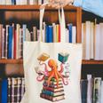 Octopus Book Reading Book Reader Ocean Octopus Canvas Tote Bag Octopus Book Reading Book Reader Ocean Octopus Canvas Tote Bag