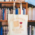 One-Handed Reading Club Smutty Book Lover Canvas Tote Bag