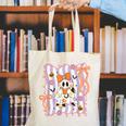 Preppy Coquette Bow Ghost Reading Books Halloween Book Canvas Tote Bag Preppy Coquette Bow Ghost Reading Books Halloween Book Canvas Tote Bag