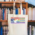 Pro America Pro Acceptance Pro Science Pro Equality Pro Book Canvas Tote Bag