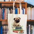 Pug Dog Reading Book Coffee Read Books Be Kind Stay Weird Canvas Tote Bag Pug Dog Reading Book Coffee Read Books Be Kind Stay Weird Canvas Tote Bag