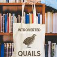 Quail Bird Lover Introvert Quail Canvas Tote Bag