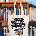I Would Rather Be Reading Bookworm Book Lover Librarian Kids Canvas Tote Bag
