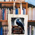 Raven On A Stack Of Books Wisdom Of Odin Canvas Tote Bag Raven On A Stack Of Books Wisdom Of Odin Canvas Tote Bag
