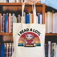 I Read Alotl Axolotl Retro Reading Books Lover Vintage Canvas Tote Bag