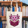 I Read Banned Books Axolotl Reading Canvas Tote Bag I Read Banned Books Axolotl Reading Canvas Tote Bag