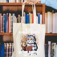 Read Banned Books Drink Coffee Fight Evil Cat Canvas Tote Bag