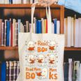Read Boo KS Read More Bo KS Cute Ghost Reading Book Canvas Tote Bag