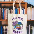 Read More Books Floral Book Reader Art Reading Lover Quote Canvas Tote Bag Read More Books Floral Book Reader Art Reading Lover Quote Canvas Tote Bag