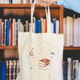 Read Books Be Kind Stay Weird Raccoon Coffee Lover Reading Canvas Tote Bag