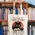 i Read Books And i Know Things Cat Reading Coffee Canvas Tote Bag i Read Books And i Know Things Cat Reading Coffee Canvas Tote Bag
