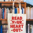 Read Your Heart Out Book Lover Reading Teachers Kids Canvas Tote Bag