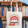 Read Your Heart Out Book Lovers Emotional Fall Vibes Canvas Tote Bag