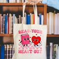 Read Your Heart Out Cute Reading Book Lover Canvas Tote Bag