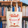 Read Your Heart Out Reading Book Lover Valentine Day Canvas Tote Bag