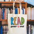 Read Your Heart Read Reading Librarian Book Across America Canvas Tote Bag