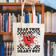 Read Your Heart Out Teacher Valentines Book Lover Canvas Tote Bag Read Your Heart Out Teacher Valentines Book Lover Canvas Tote Bag