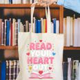 Read Your Heart Out Valentine Reading Book For Kid Teacher Canvas Tote Bag Read Your Heart Out Valentine Reading Book For Kid Teacher Canvas Tote Bag