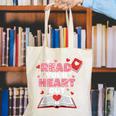 Read Your Heart Out Valentines Day Reading Book Kids Teacher Canvas Tote Bag Read Your Heart Out Valentines Day Reading Book Kids Teacher Canvas Tote Bag