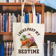 I Read Past My Bedtime Reading Dinosaur Book Lover Canvas Tote Bag