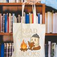 Read S'More Books Campfire Reading Book Lovers Camper Canvas Tote Bag Read S'More Books Campfire Reading Book Lovers Camper Canvas Tote Bag