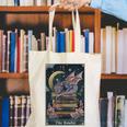 The Reader Tarot Card Book Dragon Romantasy Fantasy Bookish Canvas Tote Bag