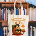 Reading 6 7 Six Seven Meme English Teacher Book Lover Canvas Tote Bag
