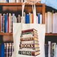 Reading Book Canvas Tote Bag Reading Book Canvas Tote Bag
