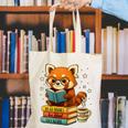 Reading Book Lover Red Panda Read Books Be Kind Stays Weird Canvas Tote Bag Reading Book Lover Red Panda Read Books Be Kind Stays Weird Canvas Tote Bag