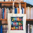 Reading And Bookcase Magic Book Premium Canvas Tote Bag