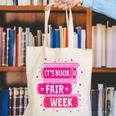 Reading Books Its Book Fair Week Canvas Tote Bag