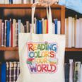 Reading Colors Our World Books Lover Canvas Tote Bag Reading Colors Our World Books Lover Canvas Tote Bag