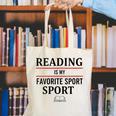 Reading Is My Favorite Sport Book Lover Saying Quote Canvas Tote Bag Reading Is My Favorite Sport Book Lover Saying Quote Canvas Tote Bag
