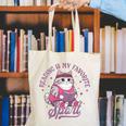 Reading Is My Favorite Sport Bookworm Cat Lover Book-Club Canvas Tote Bag