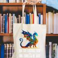 Reading Lover Easily Distracted By Dragons And Books Dragon Canvas Tote Bag