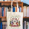 Reading Makes You Hoppier Bunny Book Fans Toddler Kid Canvas Tote Bag