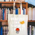 Reading Is My Tee Favorite Sport Basketball World Book Day Canvas Tote Bag