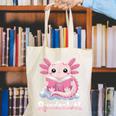 Readsalotl Axolotl Reading Cute Book Lover Bookworm Canvas Tote Bag