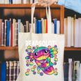Readsolotl Cute Axolotl Book Lover Reading Women Girls Canvas Tote Bag