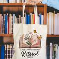 Retired 2025 A New Chapter Begins Retirement Teacher Book Canvas Tote Bag Retired 2025 A New Chapter Begins Retirement Teacher Book Canvas Tote Bag