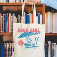 Retro Book Girl Summer Beach Vacation For Book Lover Canvas Tote Bag Retro Book Girl Summer Beach Vacation For Book Lover Canvas Tote Bag