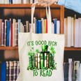 Retro Book Lucky Reading Teacher St Patrick's Day -Adults Small Cotton Blend Polyester Blend Short Sleeve Canvas Tote Bag Retro Book Lucky Reading Teacher St Patrick's Day -Adults Small Cotton Blend Polyester Blend Short Sleeve Canvas Tote Bag