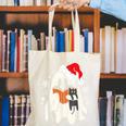 Retro Ghost Reading Book With Cat Bookish Club Christmas Men Women Kids Canvas Tote Bag