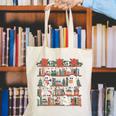 Retro Ghost Reading Book Teacher Librarian Bookish Christmas Canvas Tote Bag