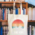 Retro I Put My Book Down To Be Here For Book Lover Canvas Tote Bag