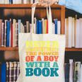 Retro Never Underestimate The Power Of a Boy With a Book Canvas Tote Bag