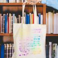 Return To Library Card Book Due Date Bookish Rainbow Reading Canvas Tote Bag Return To Library Card Book Due Date Bookish Rainbow Reading Canvas Tote Bag