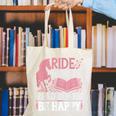 Ride Horses Read Books Be Happy Canvas Tote Bag