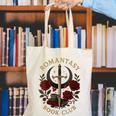 Romantasy Book Club Coffee Sword Roses Canvas Tote Bag