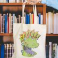 Rugrats Reptar Distressed Comic Book Style Cartoon Canvas Tote Bag